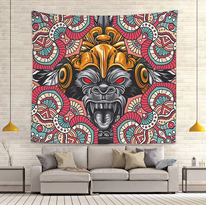 

Simsant Indian Hippie Bohemian Tapestry Psychedelic Art Wall Hanging Tapestries for Living Room Bedroom Home Blanket Decor