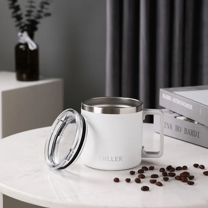 Кофейные кружки из нержавеющей стали объемом 300 мл утолщенные чайные чашки с