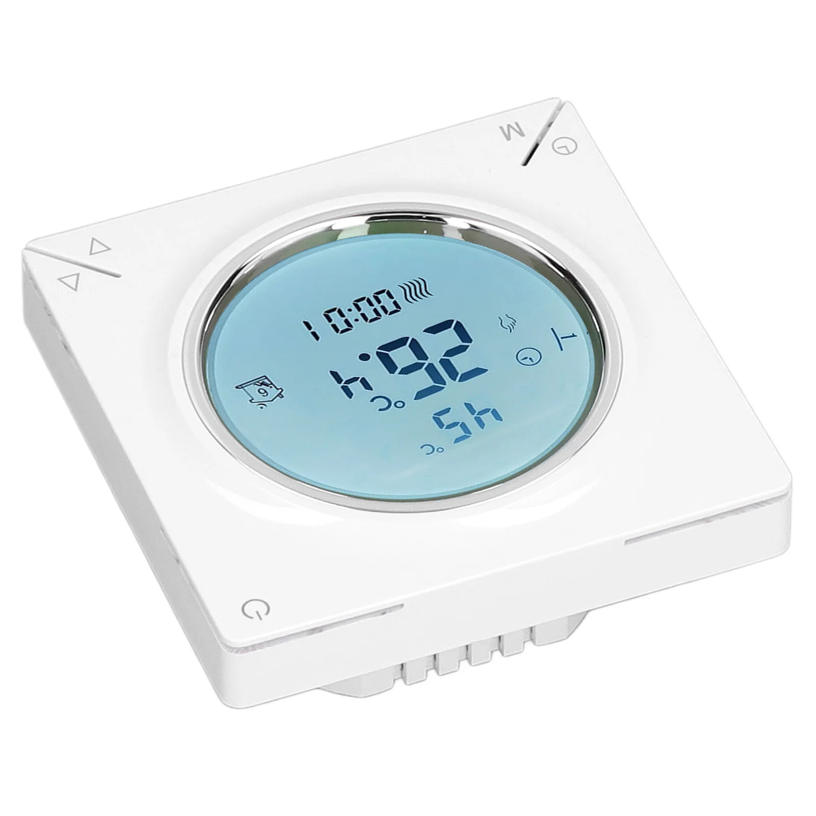 

Smart Thermostat Fast Reading Reliable Chip Strong Central A/C Thermostat Anti Interference Practical LCD Screen Thermostat