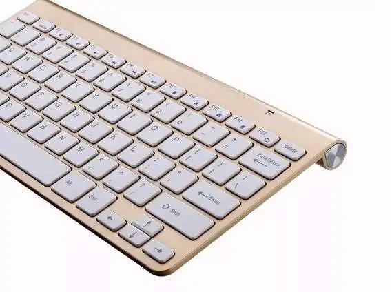 

2.4G Mini Wireless Keyboard and Mouse Set Stylish and Quiet 600-1200DPI Keyboard Chocolate Mute Button Design