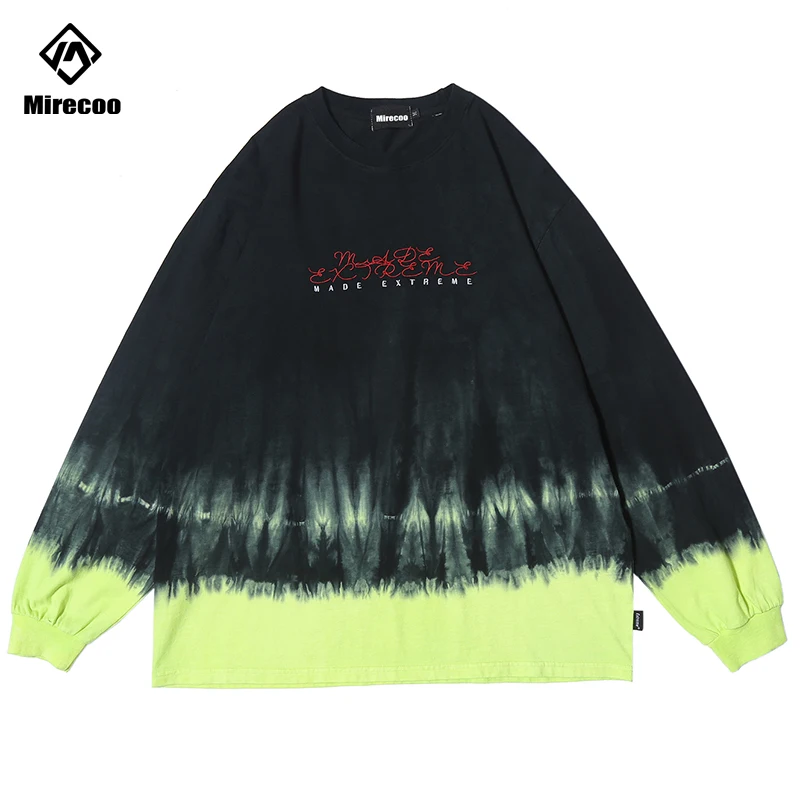 

Hipster Vintage Tie dye Gradient Sweatshirt Mens Streetwear 2020 Fashion Pullover Harajuku Hip Hop Shirt Long Sleeve Clothes