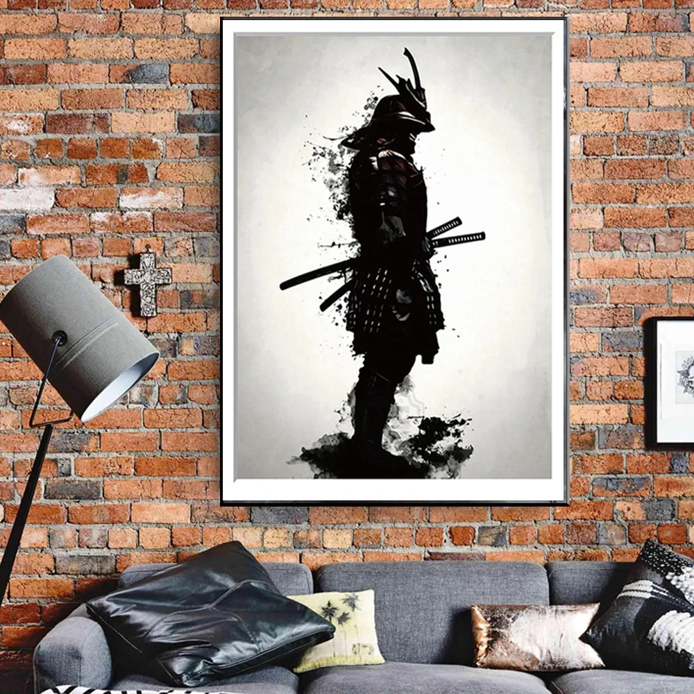 

Japanese Samurai Posters HD Print on Canvas Modern Wall Art Decorative Pictures Figure Paintings for Living Room Decor No Frame