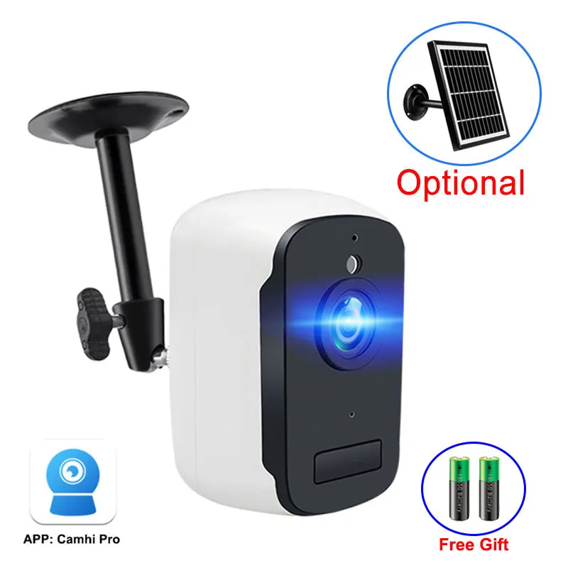 Перезаряжаемые Батарея питание IP Камера WiFi Беспроводной открытый H.265 PIR 1080P мини