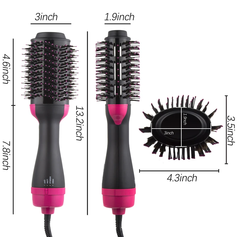 

One Step Hair Dryer & Volumizer Hot Air Brush 2 IN 1 Negative Ions Hair Dryer & Styler for All Hair Type Tangle Hair brush