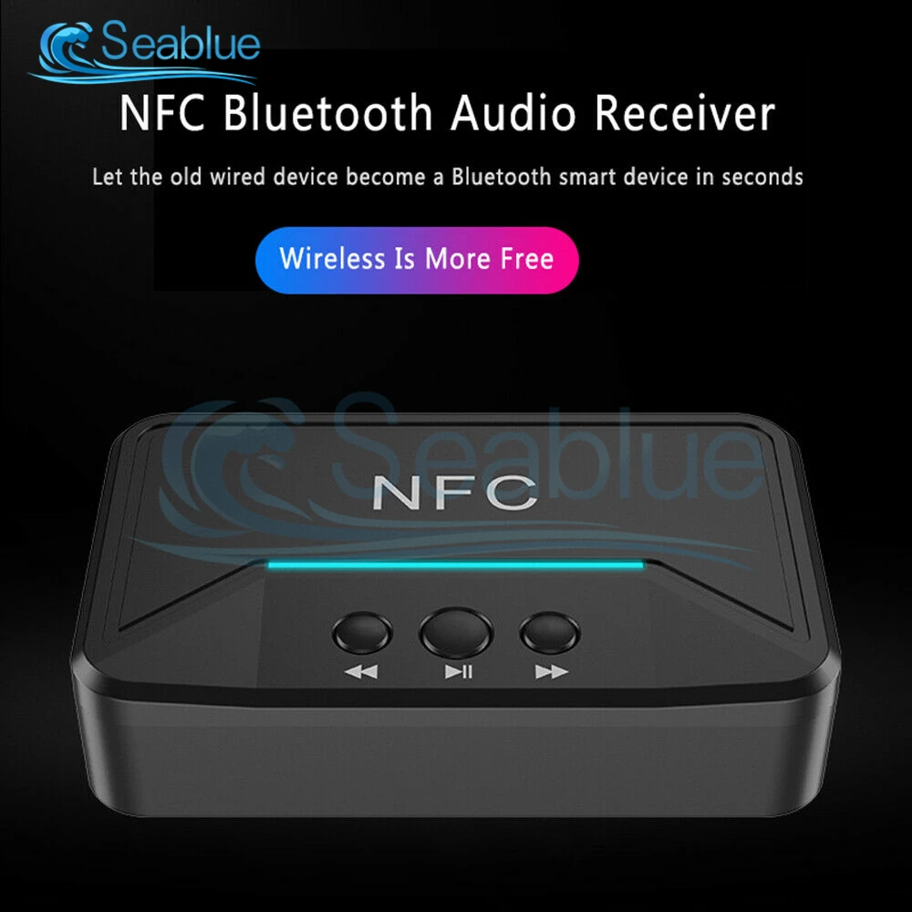Беспроводной Bluetooth 5 0 приемник Smart NFC A2DP RCA AUX 3 мм разъем адаптер Suppotr USB Play для