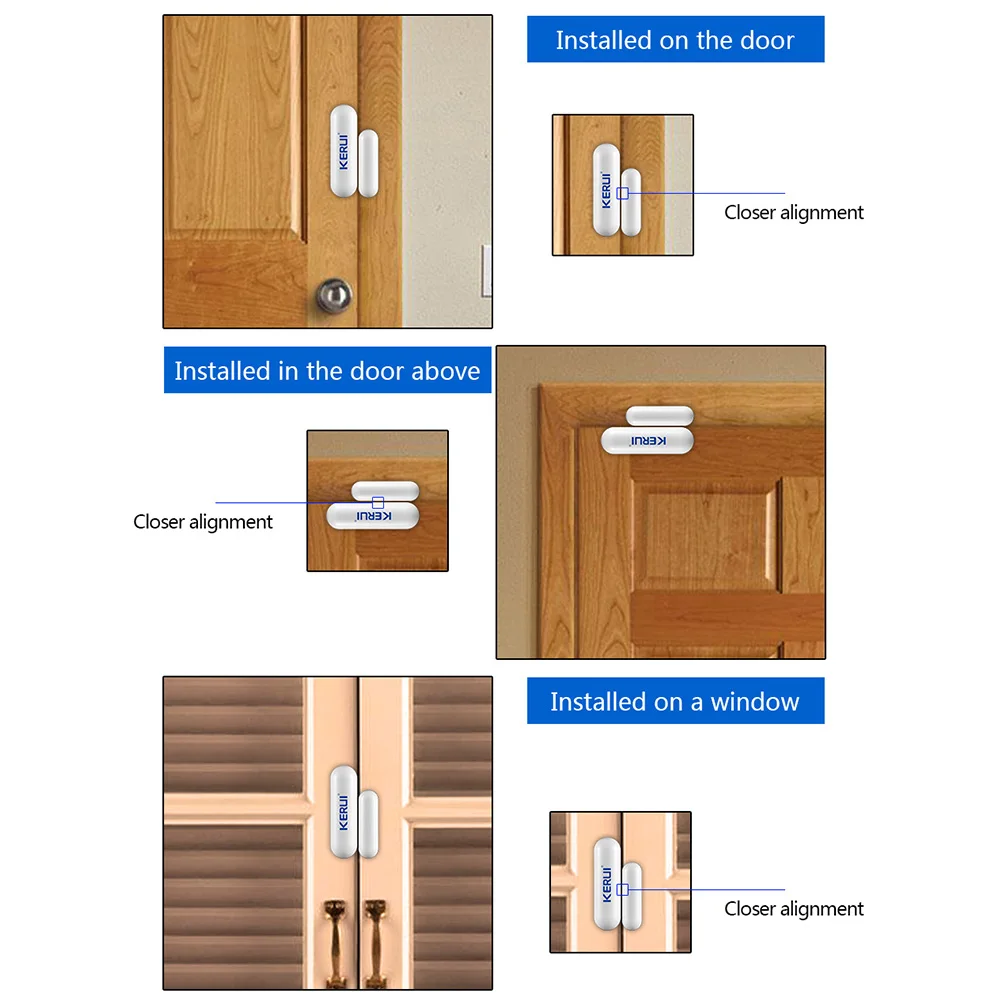 3 шт./лот KERUI D026 Беспроводной магнитный датчик для окон и дверей детектор домашней