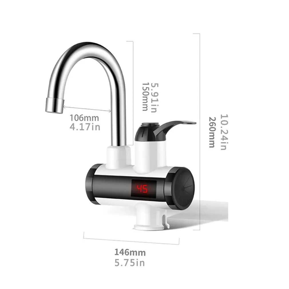 

Household Instant Hot Water Faucet Kitchen Electric Heating Faucet Instant Heating Faucet Water Leakage Protection