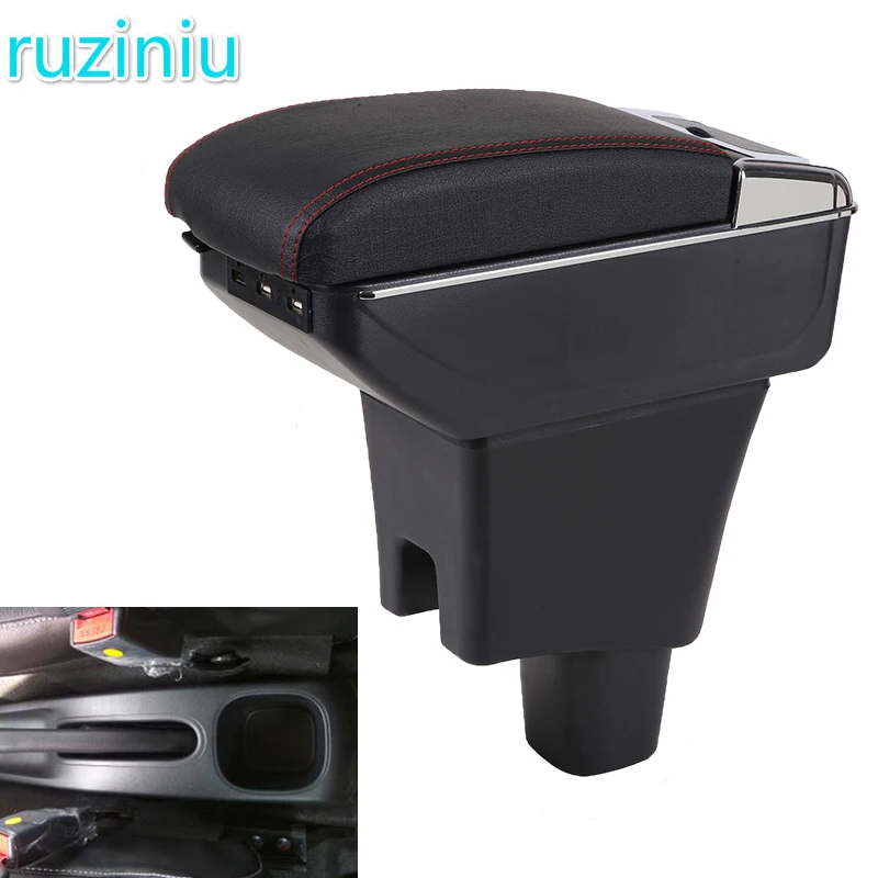 

Armrest Box For Perodua Axia Central Store Content Storage Box With Cup Holder Ashtray USB Charging Car Modification Accessories
