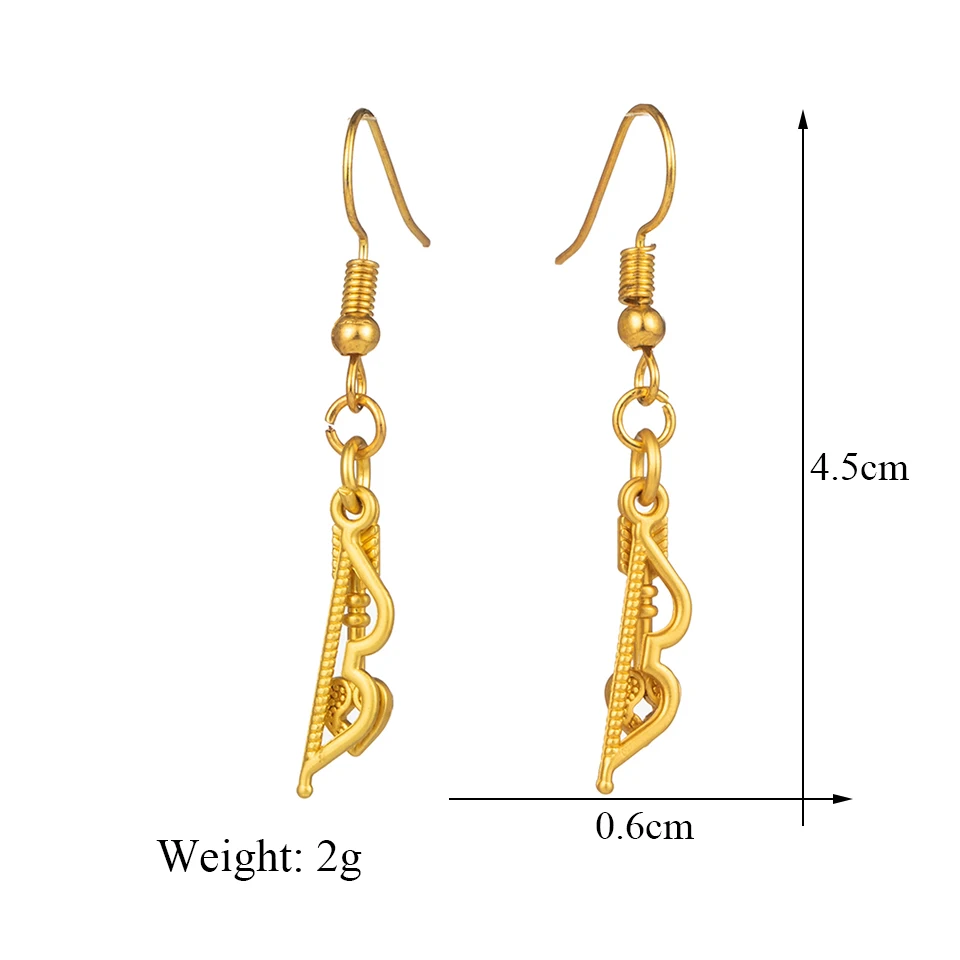 Romantic Sweet Cute Golden Copper Coins Shape Dangling Earrings For Women And Girls Wedding Engagement Accessories Ear Ornaments | Украшения