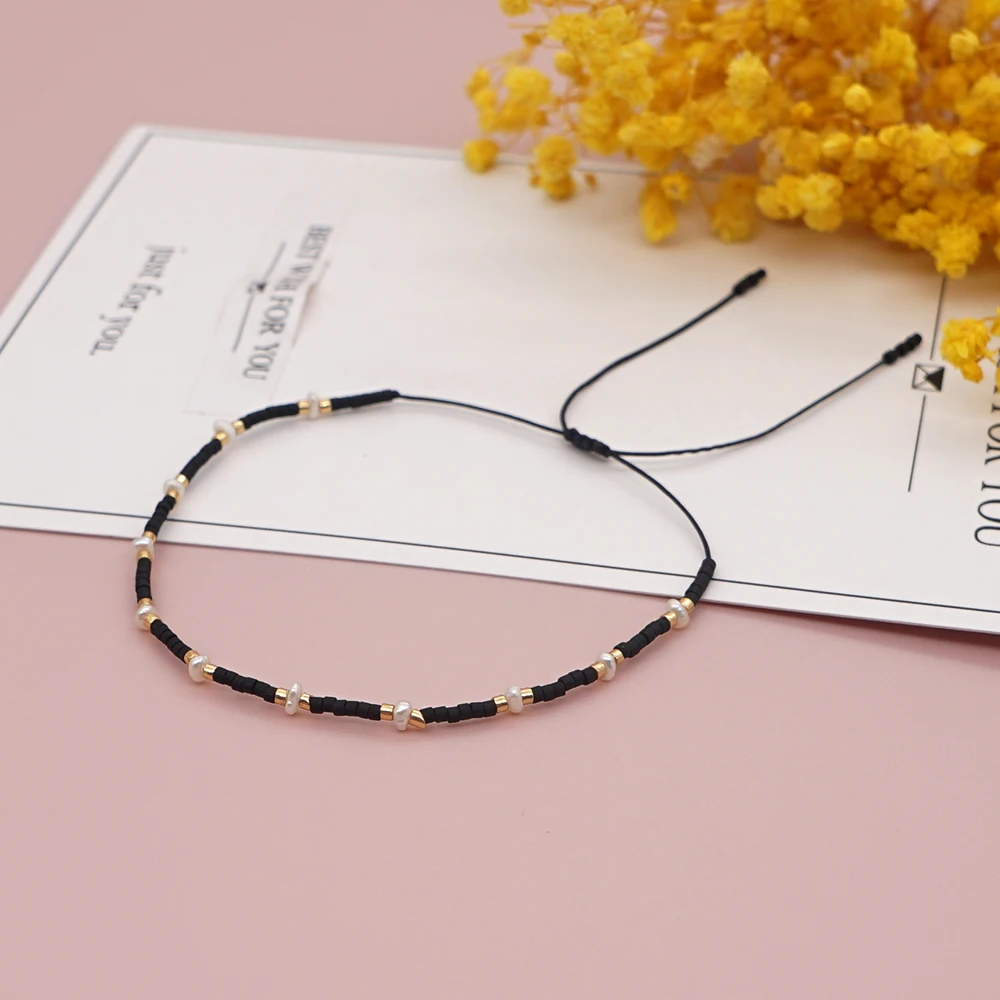 Go2boho браслет с пресноводным жемчугом для женщин Delica бусы Miyuki браслеты из бисера