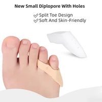 2pieces1pair toe straightener separator with holes foot care pads orthopedic tools thumb hallux valgus bunion corrector
