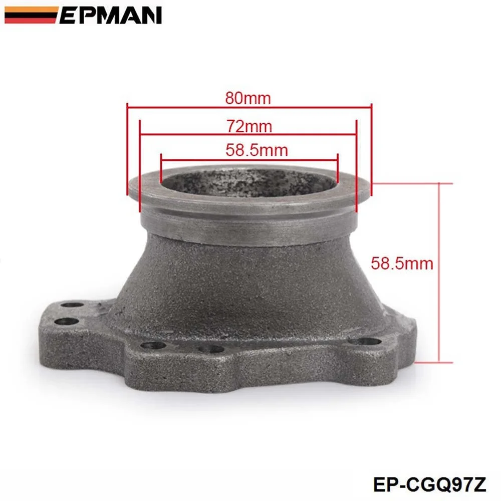 T25 T28 GT25 турбонаддув Downpipe 8 Point 2 5 &quotV-band чугунный фланец выпускной коллектор