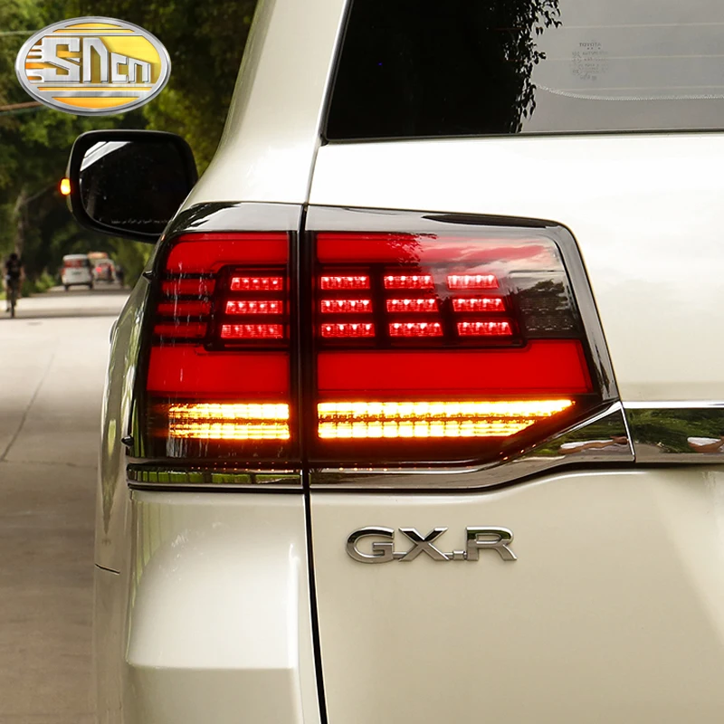 

Car LED Tail Light Taillight For Toyota Land Cruiser 200 2016 - 2020 Rear Running Light + Brake + Reverse + Dynamic Turn Signal
