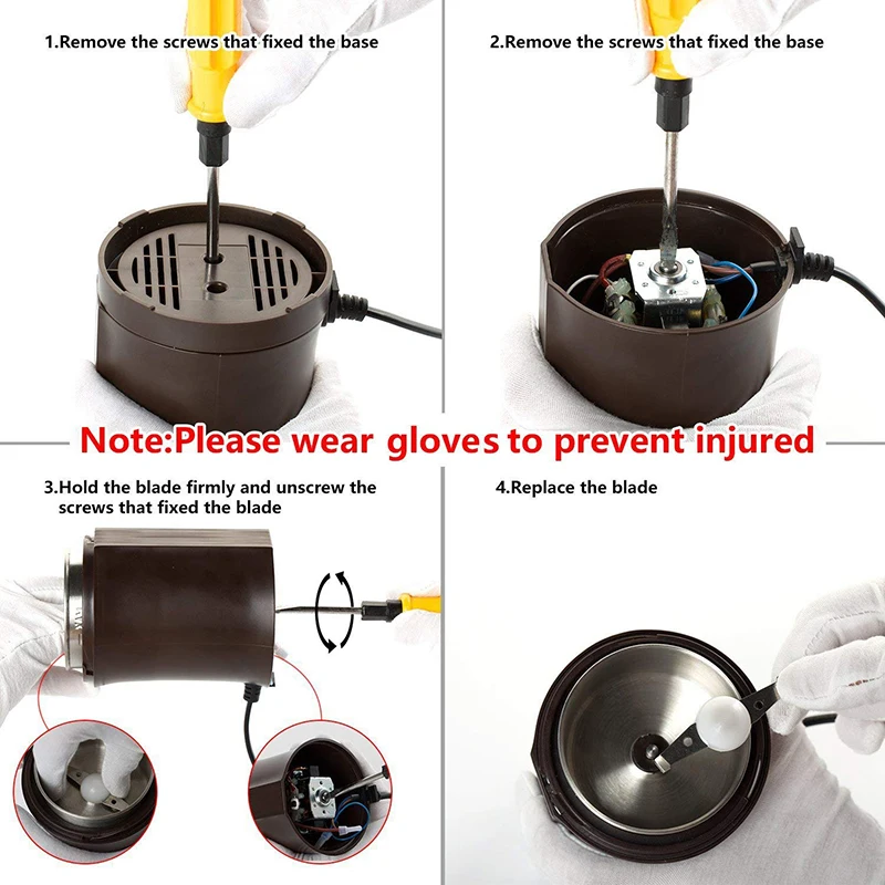 Кофемолка кофемолка с лезвием из нержавеющей стали также используется для