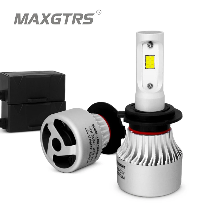 2x H1 H3 H4 H7 H8 H11 HB3 HB4 9005 HB3 9012 H16 Canbus CSP COB Led 72W фары для автомобилей головной светильник замена лампы авто свет фар дальнего света