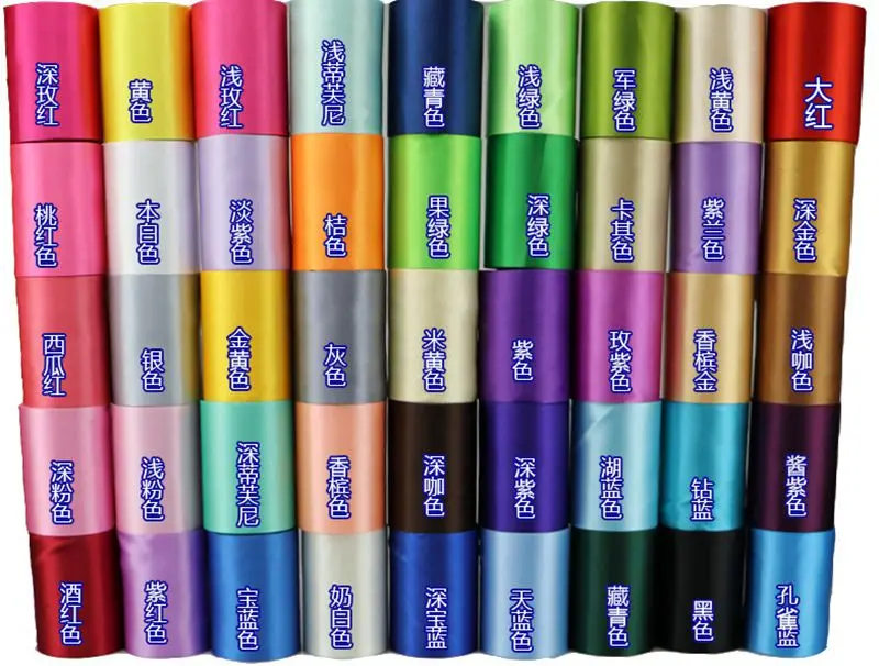 25 метров/рулон шелковые атласные ленты DIY для свадебных стульев подарок на