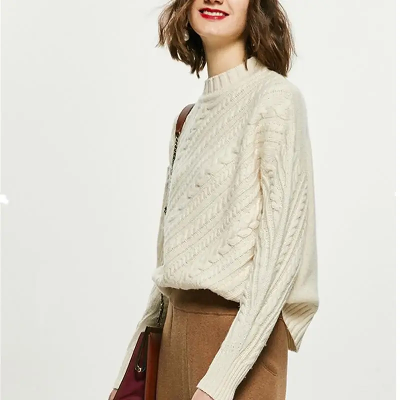 Высококачественный кашемировый свитер Женский в европейском и американском