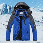 Мужская теплая куртка с капюшоном, темно-синяя Повседневная ветрозащитная куртка с бархатным утеплителем, верхняя одежда для альпинизма, зима 2019