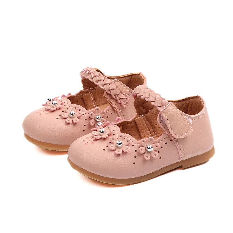 

Flowers With Beading Princess Children's Toddler Baby Shoes Casual Floral Soft Little Girls Kids Non-slip Flats Spring Autumn