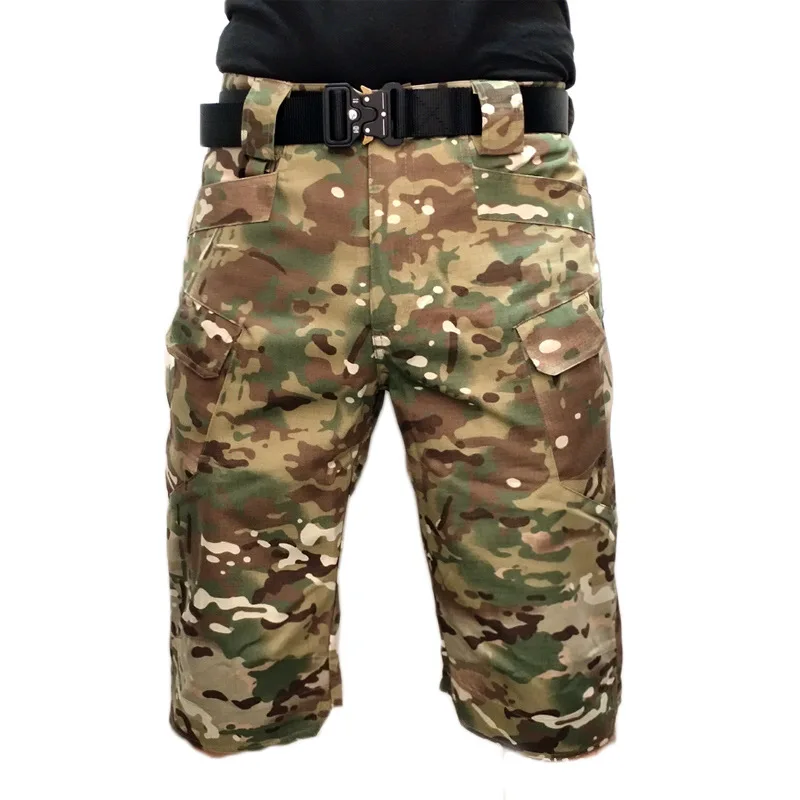 

Summer Men Shorts Outdoor Tactical Short Pants Military Men Clothing Cargo Pants 2021 Overalls Multi-Pocket Mens Shorts