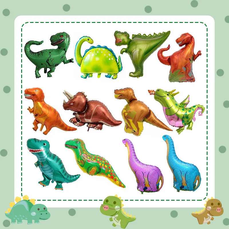 4D трехмерный воздушный шарик в виде динозавра из пленки украшение для детского