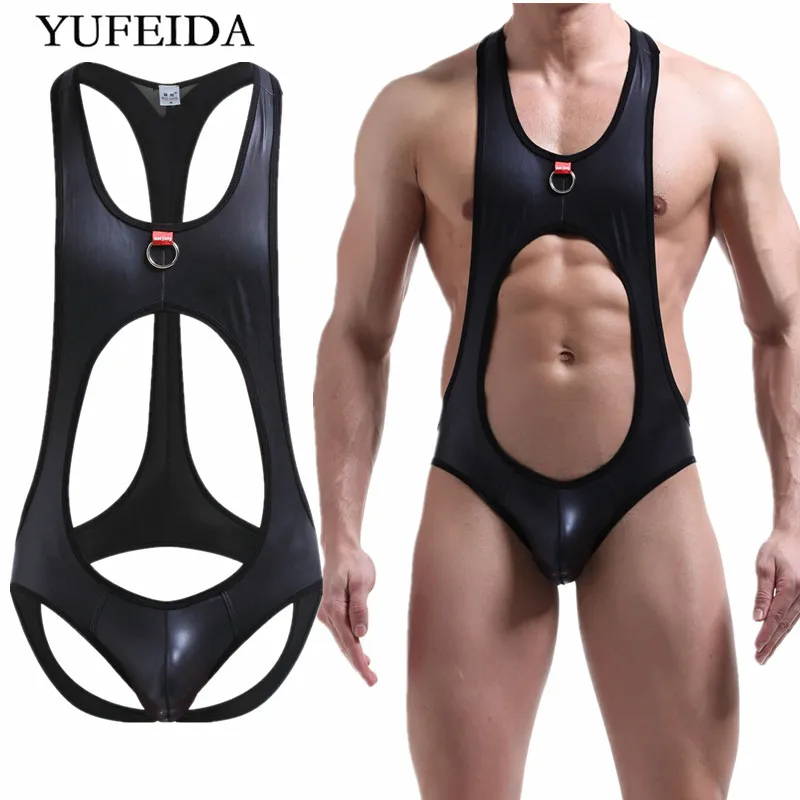 Сексуальное мужское нижнее белье боди женское комбинезон для геев Клубная