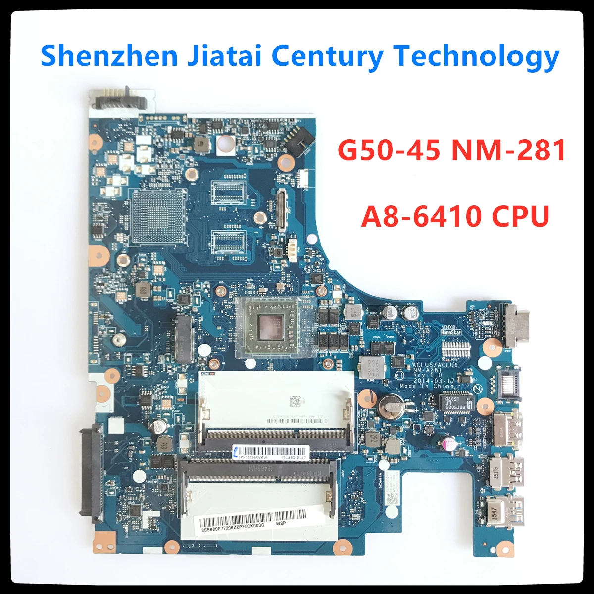 Оригинальный Новый NM A281 материнская плата для ноутбука Lenovo G50 45 Материнская