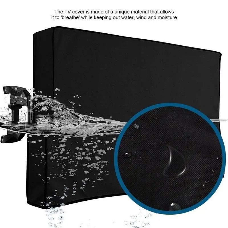 Чехол для наружного телевизора пыленепроницаемый водонепроницаемый черный