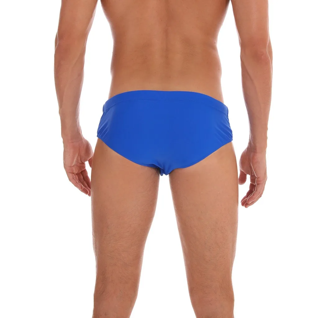 Модные мужские дышащие трусы однотонные пляжные для бега плаванье|Мужские