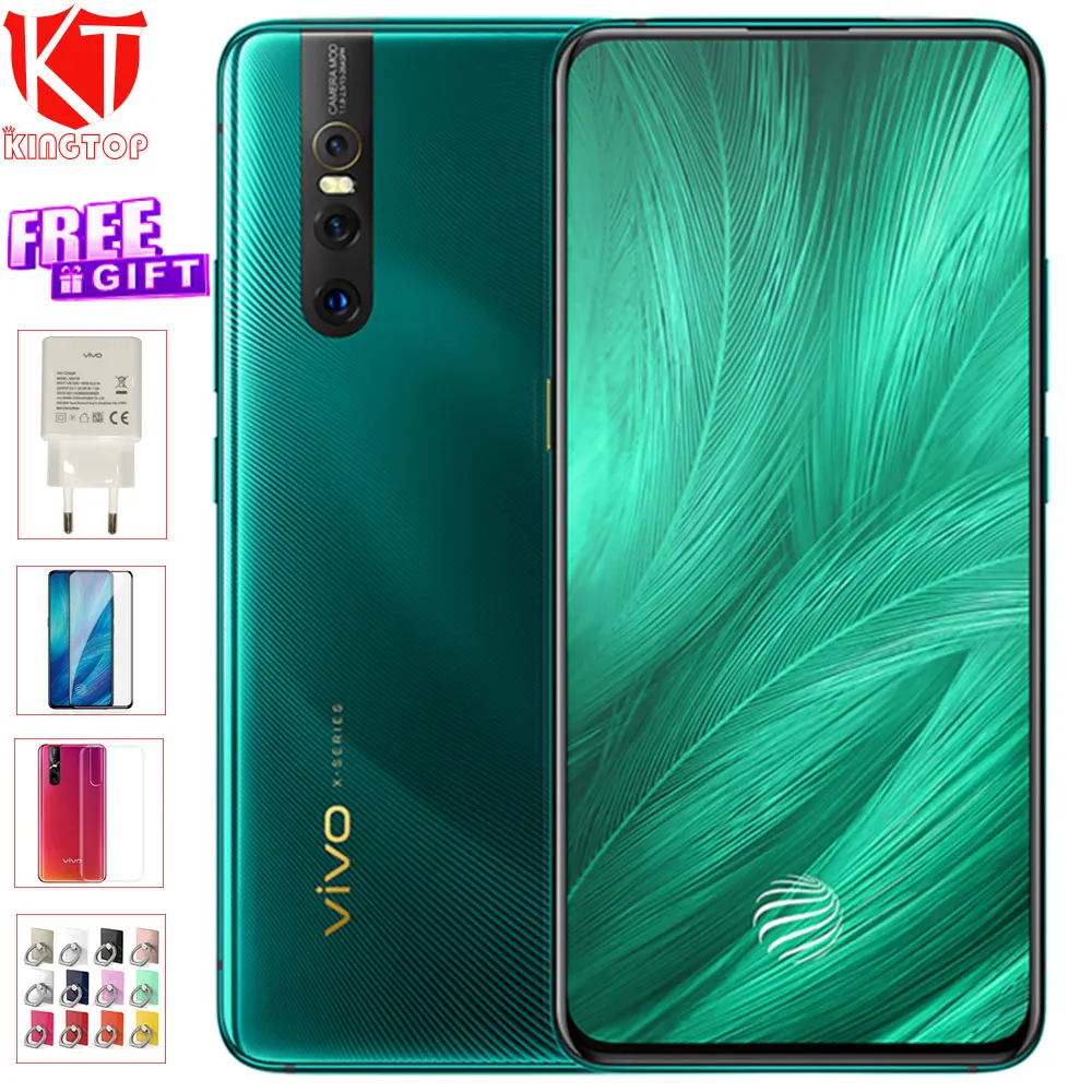 Мобильный телефон vivo X27, 8 Гб ОЗУ, 256 Гб ПЗУ, Восьмиядерный процессор Snapdragon 710, 6,39 дюймов, 9,0 МП камера, Android, разблокировка экрана телефона