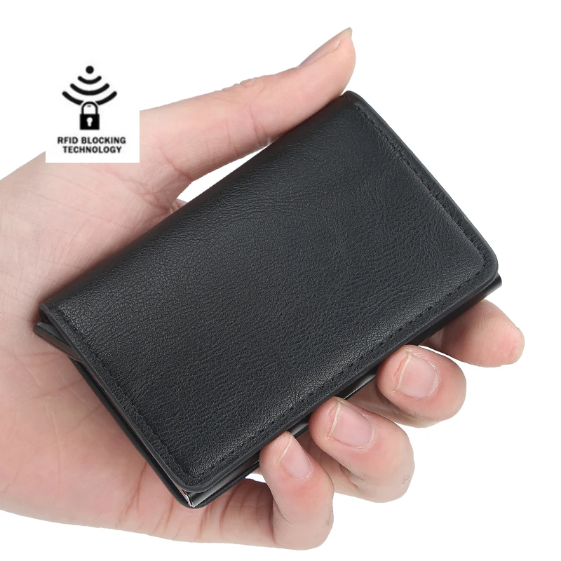 Новый мужской и женский Умный кошелек визитница Rfid Кошелек Алюминиевый