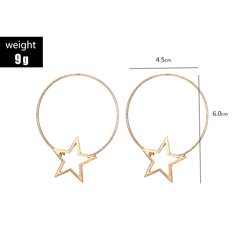 1 пара новая мода золотые серьги в форме Луны простые этнические ювелирные