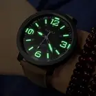 Простые светящиеся часы, модные мужские и женские светящиеся в темноте Кварцевые спортивные наручные часы с ремешком из искусственной кожи