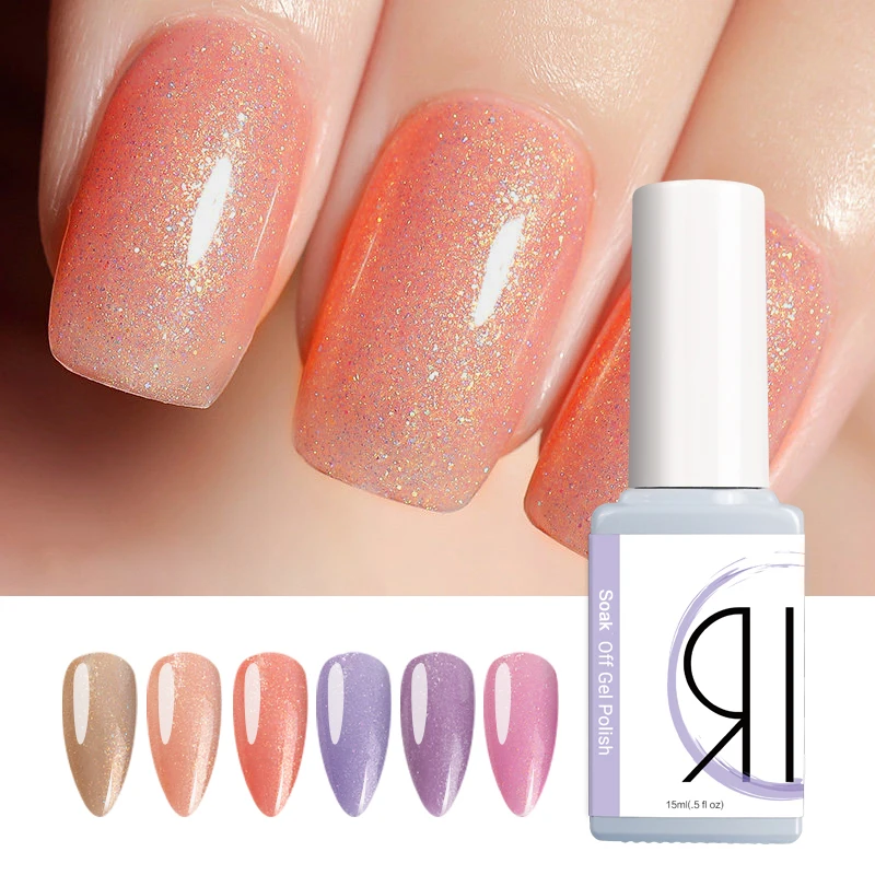 

15ml Lacquer Soak Off Nail Polish Pop Color Gel Nail Art Top Base Coat Primer Fruit Candy Jelly Colour UV Gel Varnish