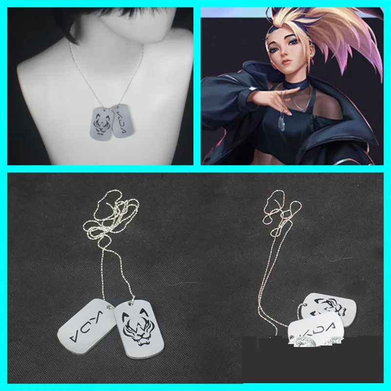 Ожерелье для косплея KDA K/DA Akali аксессуары костюма реквизит женская бижутерия