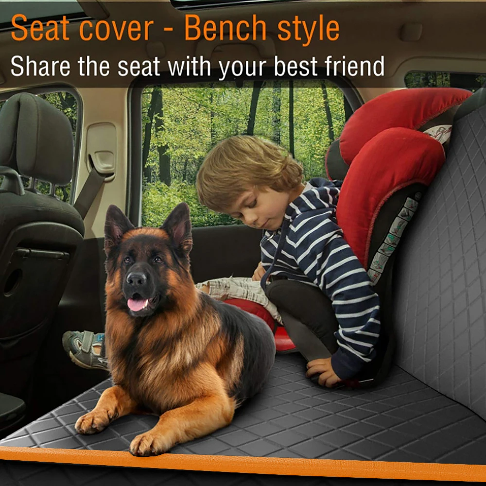 

Black Anti-Dirty Pad Pet Pad CarCar Rear Back Seat Protection Pad Foldable Car Seat Mat For Pet Supplies With Zipper And Pockets
