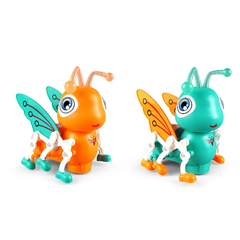 

Детские музыкальные игрушки с поворотной головкой и мигает антенны для От 1 до 3 лет ползать и пение игрушки пчелки