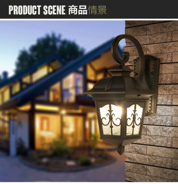 Уличная Водонепроницаемая настенная лампа в европейском стиле настенный