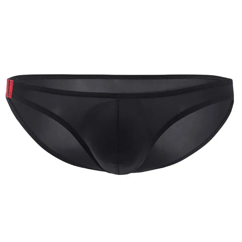 

Стринги мужские с низкой посадкой, пикантное ультратонкое нижнее белье из вискозы, U-образные выпуклые трусы с карманом, двойная полоска, од...