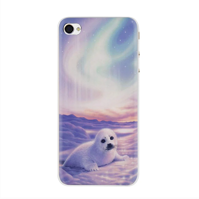 H8 Жесткий чехол для телефона EWAU Baby harp Seal Sea Lion чехол для iPhone 5 5S SE 5C 6 6s Plus 7 8 Plus X XR XS 11 Pro MAX - Цвет: H8