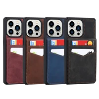 pu leather skin feel button up and down lanyard single card slot shell for iphone 13 pro max 12 pro max 11 pro max phone cover