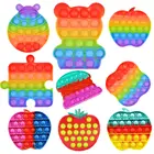 Сенсорные игрушки для особых нужд, СДВГ, аутизм, Push-динозавр, единорог, пузырьки, антистресс, снятие стресса, простой успокаивающий фиджет