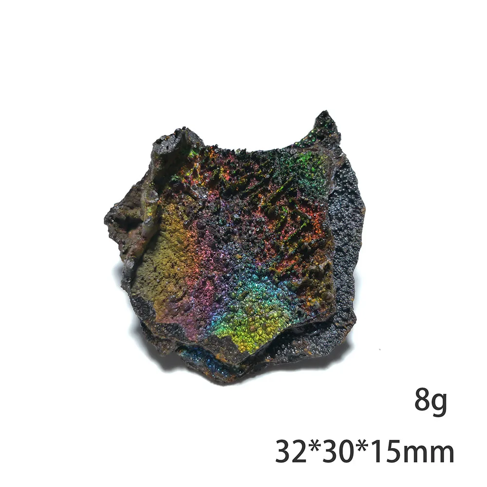 

8g B4-1 Natural Rainbow Limonite Mineral Specimen Collection Teaching Form Guangdong Province China