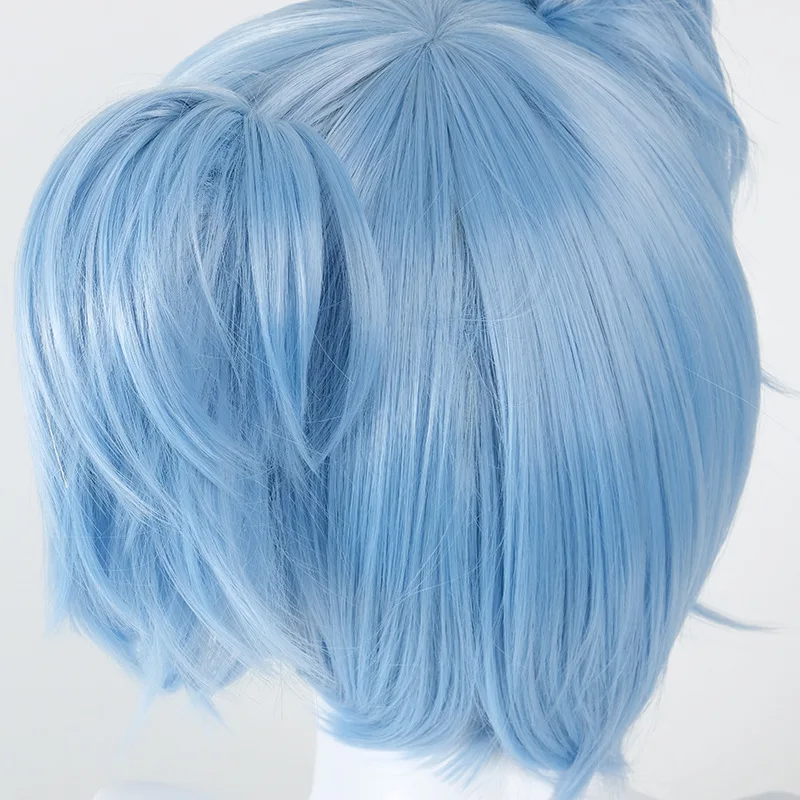 

Cossky Shiota Nagisa Cosplay Wigs Blue Dual horsetail Hair Cosplay Props