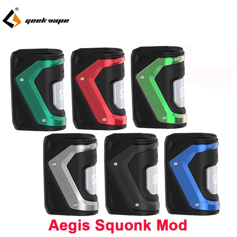 Оригинальный GeekVape Aegis Squonk 100 Вт TC коробка мод 10 мл бутылка Vape питание от 18650