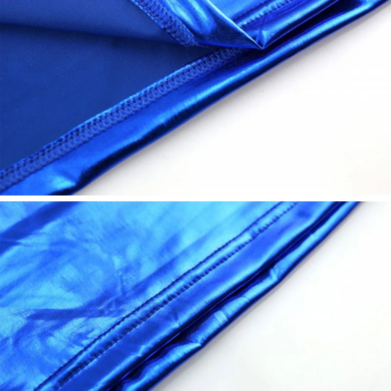 Футболка мужская Блестящая с круглым вырезом приталенная тенниска из