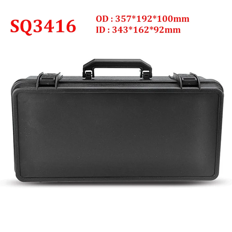 SQ3416 Plastic tool case for outdoor equipment tool box with pre-cut foam/pluck foam pick pluck foam pre cut foam for plastic tool box tool case