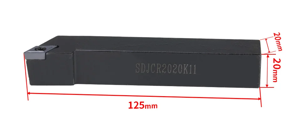 1 шт. SDJCR12112H11 SDJCR1616H11 SDJCR 2020K11 держатель внешнего токарного инструмента DCMT11 карбидная вставка для токарного станка режущие инструменты