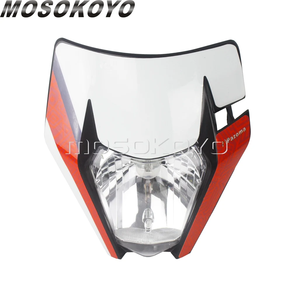Supermoto E8 светодиодный головной светильник Мотокросс двойной спортивный для EXC XC-W