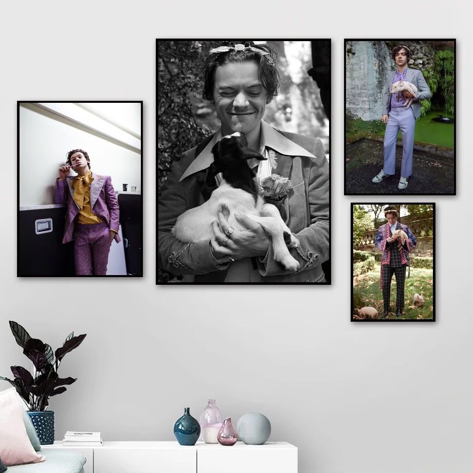 Музыкальный постер Гарри стилей холст Художественная печать настенные картины